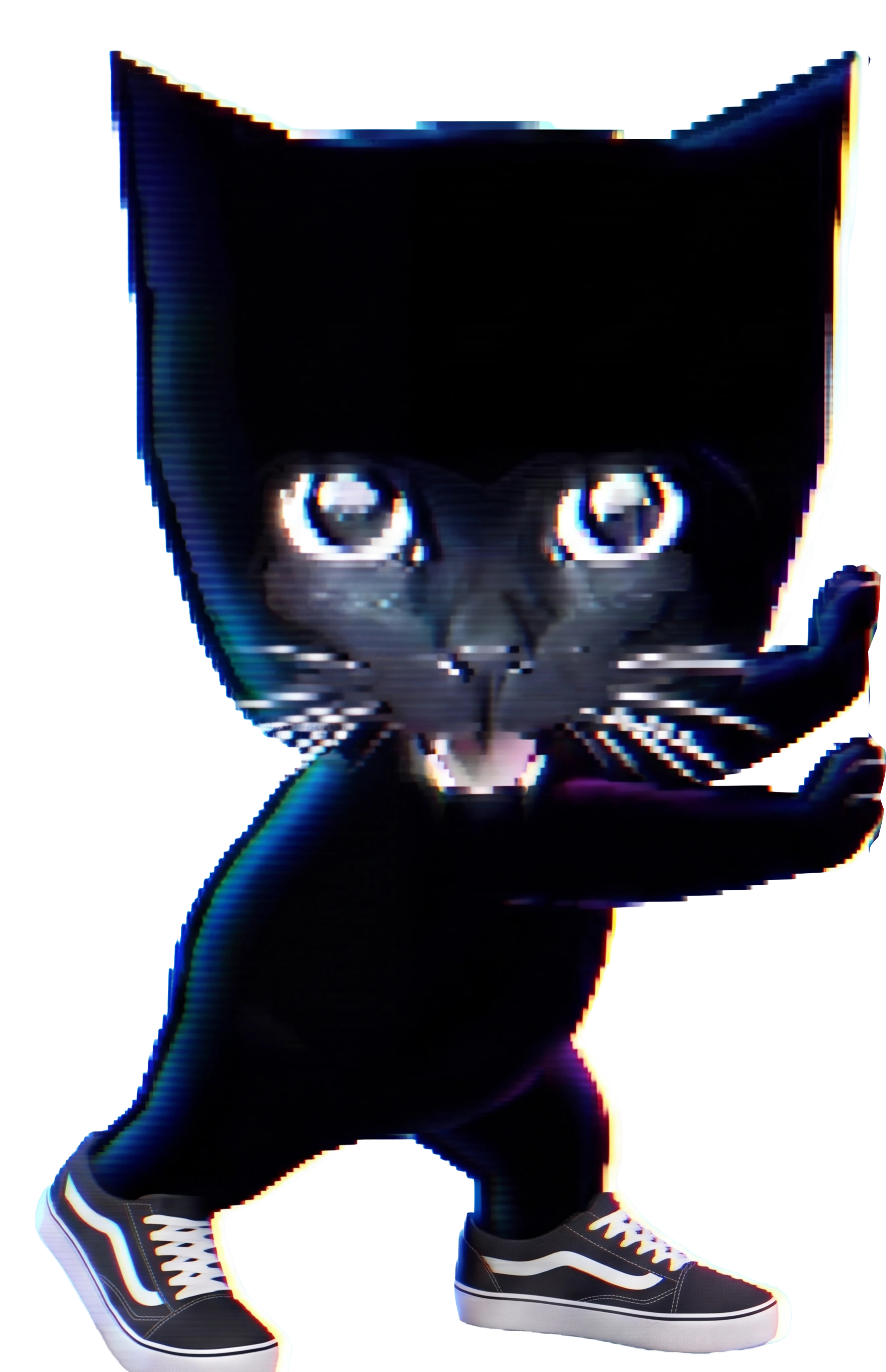 Cat pushing window